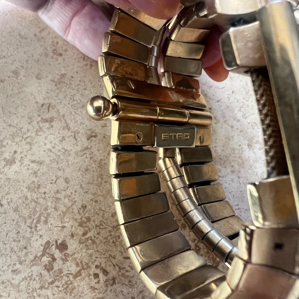 ETRO vintage 1980’s pin-hinge bracelet - Picture 4 of 10
